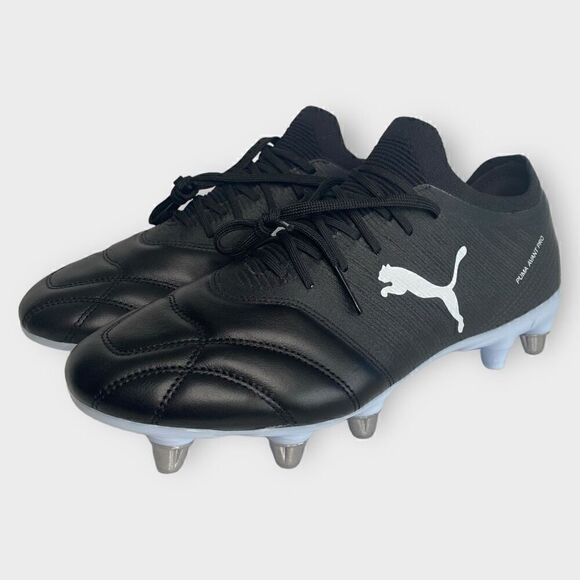 Puma Avant SG Pro Rugby Black Leather Cleats 106714-02 Mens size 10 (a) New - Picture 1 of 10